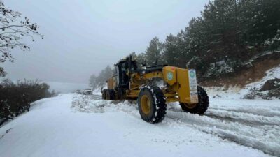 Manisa Büyükşehir Belediyesi ekipleri, Spil Dağı Milli Parkı’nda etkili olan