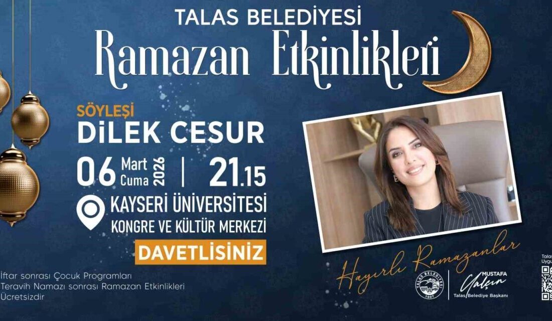 Talas Belediyesi’nin Ramazan ayına özel olarak düzenlediği kültür ve sanat