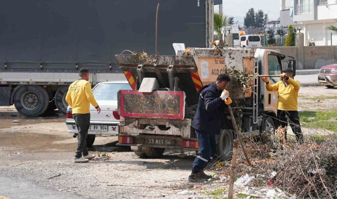 Tarsus Belediyesi, bayram öncesi merkez mahallelerde temizlik ve ilaçlama çalışmalarını