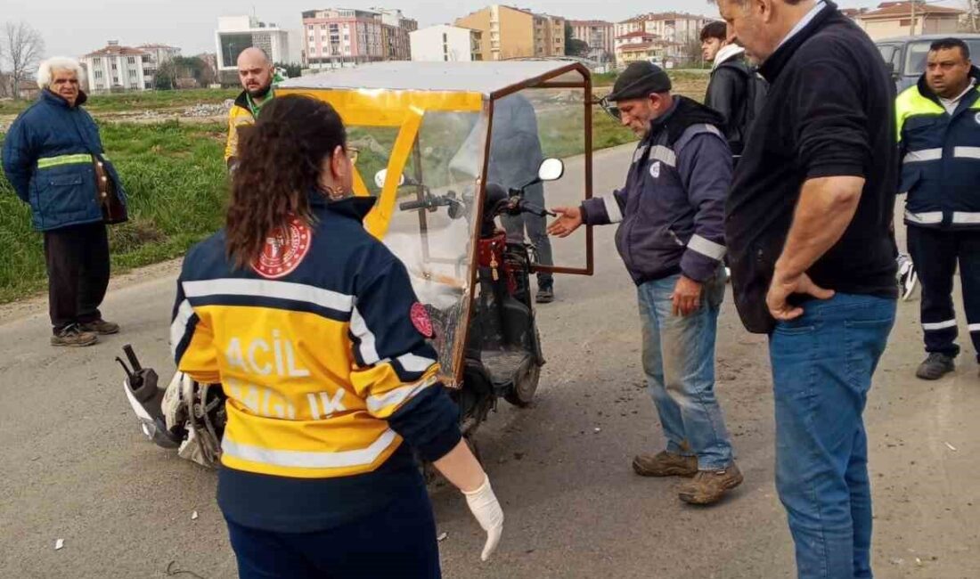 Tekirdağ’ın Muratlı ilçesinde yaşanan trafik kazasında 1 kişi yaralandı. Kaza,
