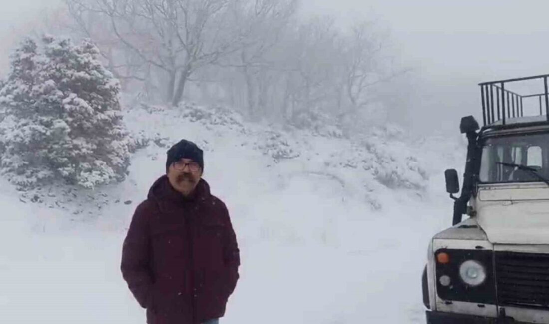 Tekirdağ’da gece saatlerinde başlayan kar yağışı, kentin yüksek kesimlerini beyaza