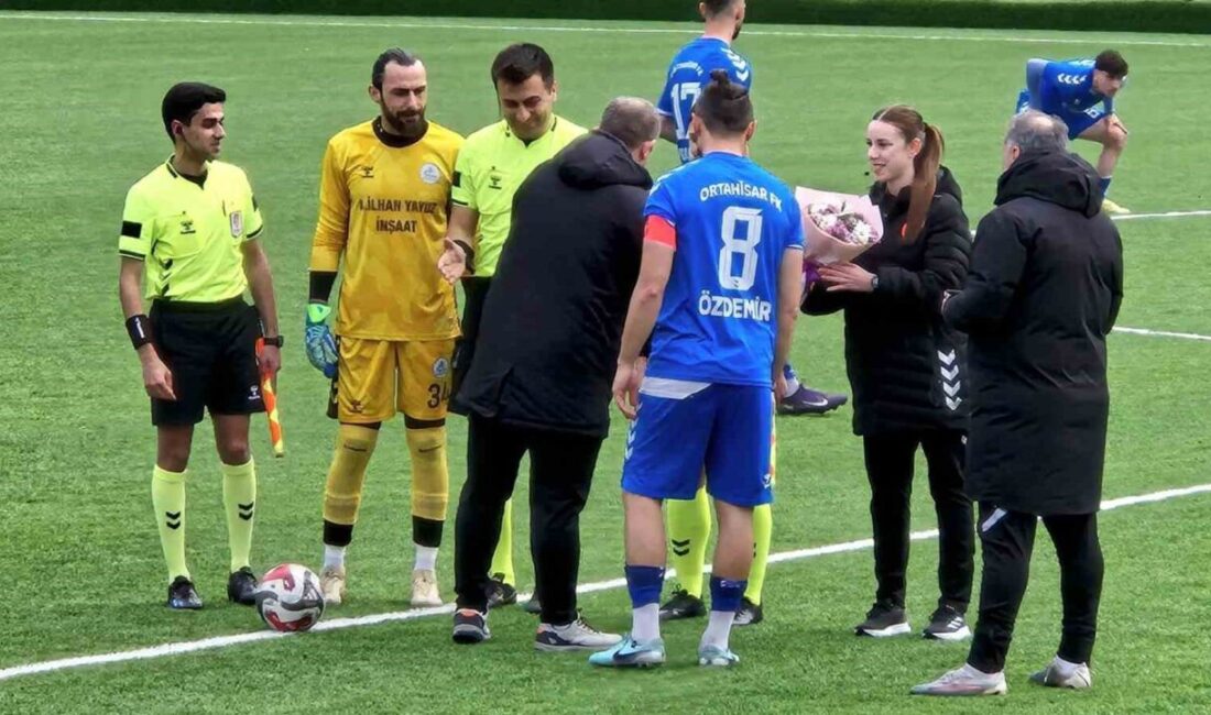Trabzon’da 8 Mart Dünya Kadınlar Günü dolayısıyla oynanan Maçka Belediyespor-Ortahisar