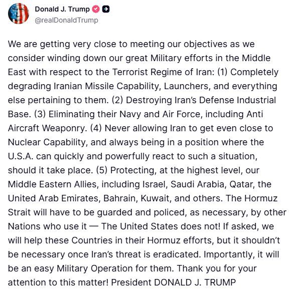 ABD Başkanı Donald Trump, İran’a yönelik askeri operasyonun kademeli olarak