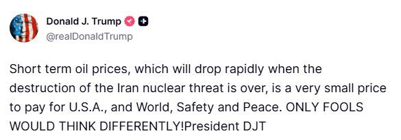 ABD Başkanı Donald Trump, İran savaşı sonrasında petrol fiyatlarında yaşanan