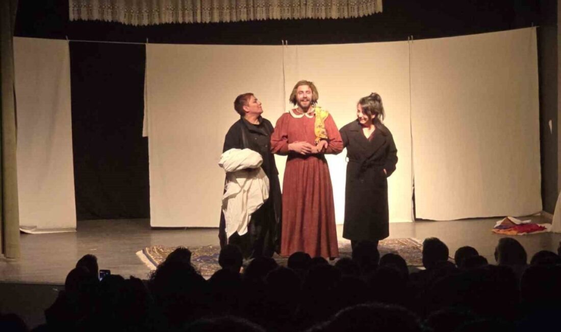 Tunceli’de dezavantajlı bireylere yönelik düzenlenen etkinlikte sahnelenen stand-up gösterisi ve