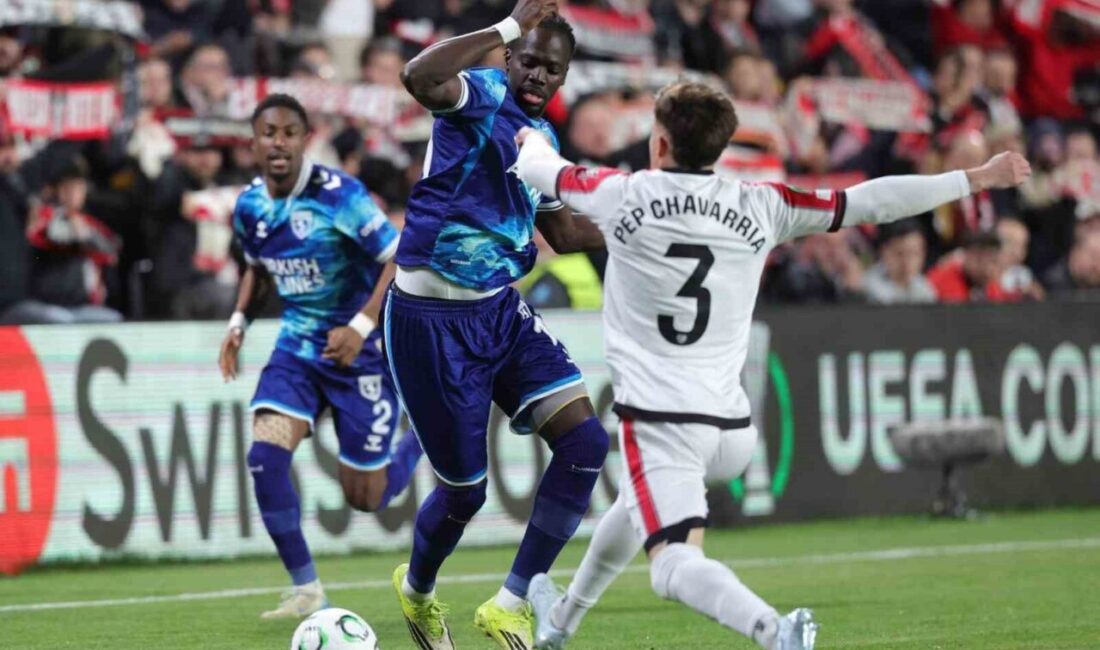 UEFA Konferans Ligi son 16 turu ikinci maçında Samsunspor, deplasmanda