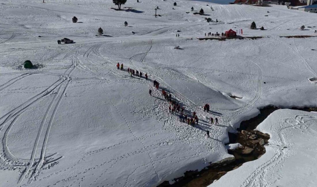 Uludağ’da AFAD öncülüğünde yapılan çığ ve arama kurtarma tatbikatı gerçeğini