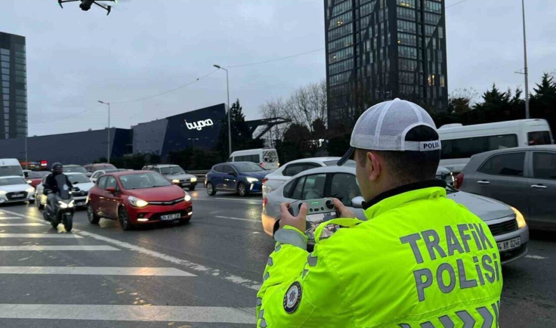 Ümraniye’de polis ekipleri tarafından dron destekli halk arasında “kaynak” olarak