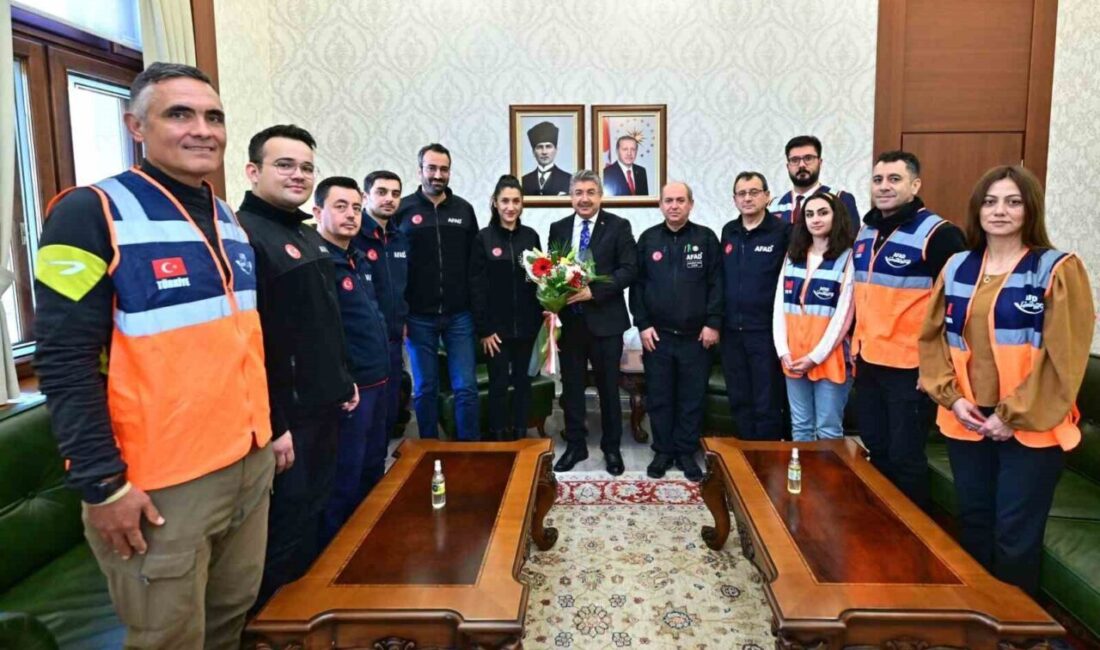 Afet ve Acil Durum Yönetimi Başkanlığı (AFAD) İl Müdürlüğü heyetini