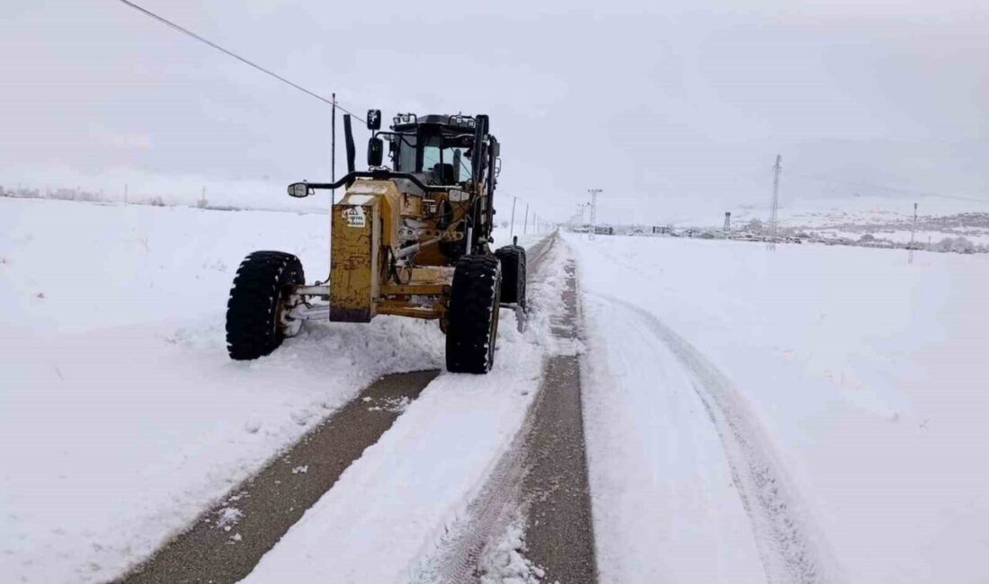 Van’da etkili olan kar yağışı nedeniyle 216 yerleşim yerinin yolu