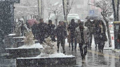 Van’da etkili olan kar yağışı ve yoğun sis, kentte günlük