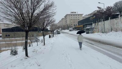 Van’da gece saatlerinden itibaren etkisini artıran yoğun kar yağışı hayatı