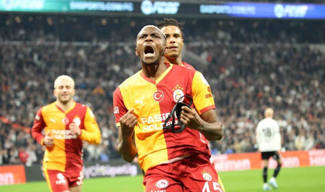 Galatasaray’ın Nijeryalı futbolcusu Victor Osimhen, Beşiktaş derbisinde kaydettiği golle bu