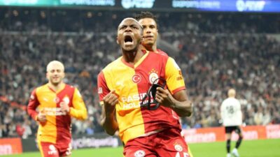 Galatasaray’ın Nijeryalı futbolcusu Victor Osimhen, Beşiktaş derbisinde kaydettiği golle bu