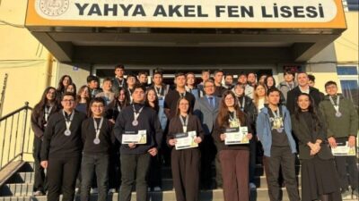 Mersin’de eğitim veren Yahya Akel Fen Lisesi öğrencileri, uluslararası düzeyde