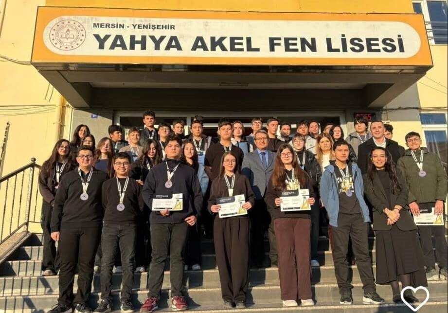 Mersin’de eğitim veren Yahya Akel Fen Lisesi öğrencileri, uluslararası düzeyde