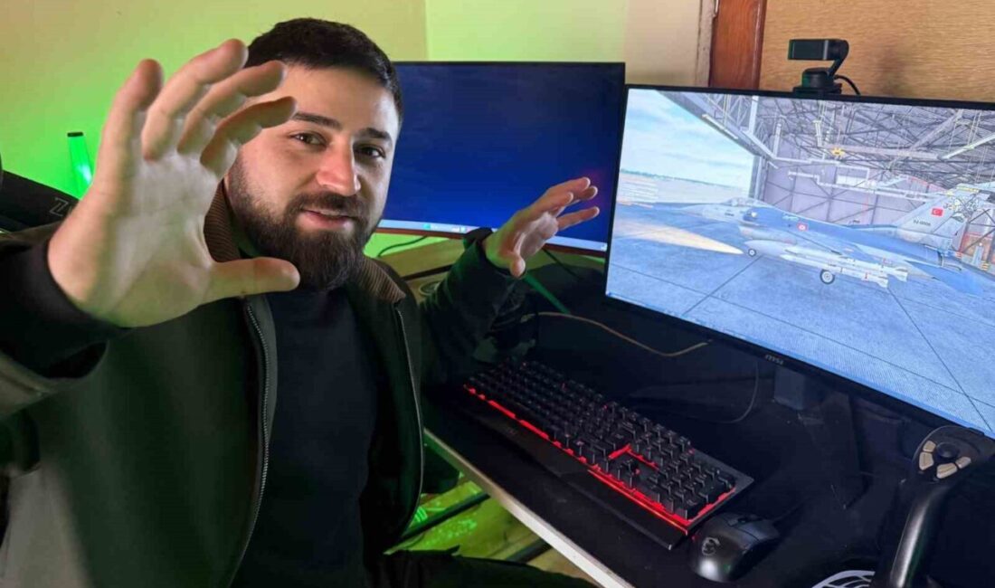 Amasya’da yaşayan bir Youtuber genç, çatı katında oluşturduğu stüdyosundan sanal