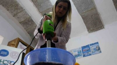 Trabzon’daki Ortahisar Halk Eğitim Merkezi bünyesinde bulunan Alacahan’da geri dönüşüm