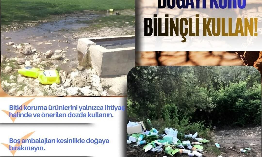 Kırklareli’nde zirai ilaç ambalajlarını doğaya atan üreticilere 26 bin 360