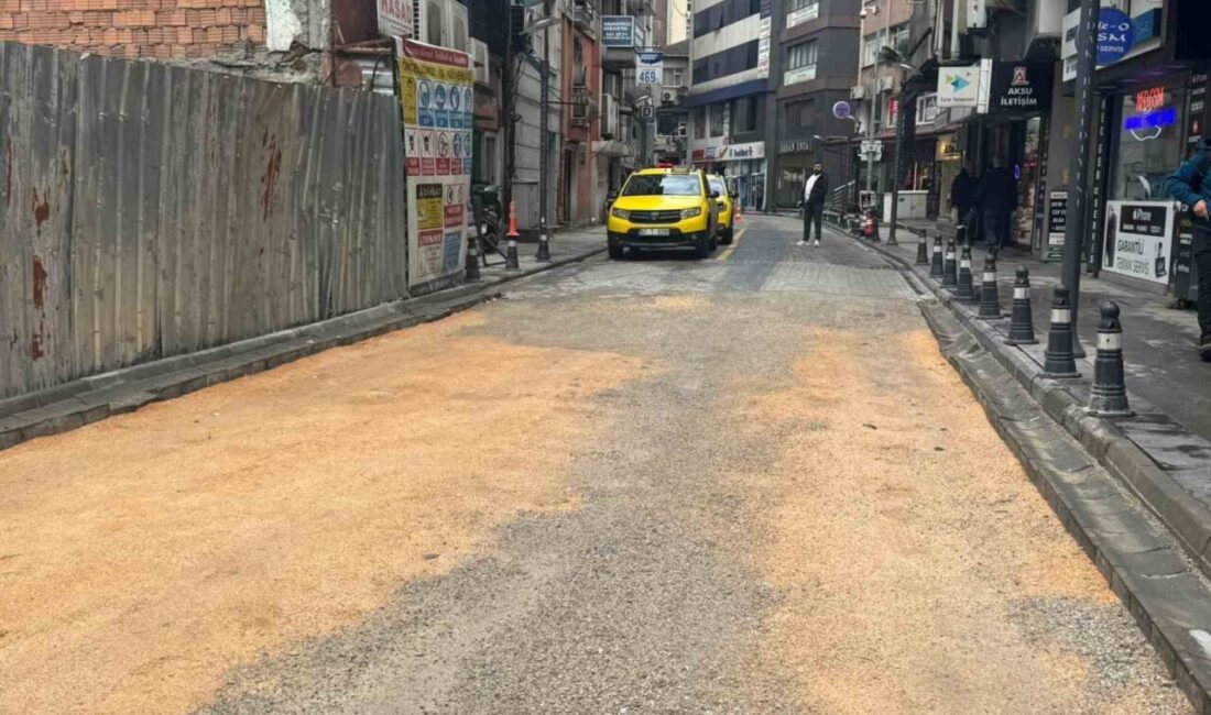 Zonguldak’ta inşaat sırasında çöken, yüklenici firma tarafından yapılan yol yeniden