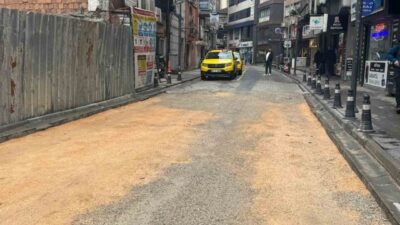 Zonguldak’ta inşaat sırasında çöken, yüklenici firma tarafından yapılan yol yeniden