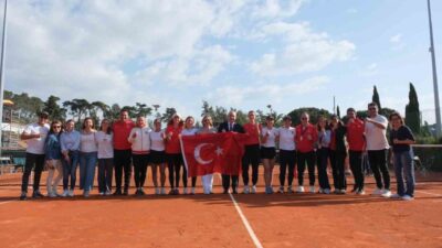 Portekiz’in Oeiras kentinde Complexo Tenis do Jamor tesislerinde düzenlenen Billie