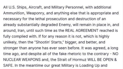 ABD Başkanı Donald Trump, İran’ın varılan anlaşma kapsamındaki yükümlülüklerini yerine