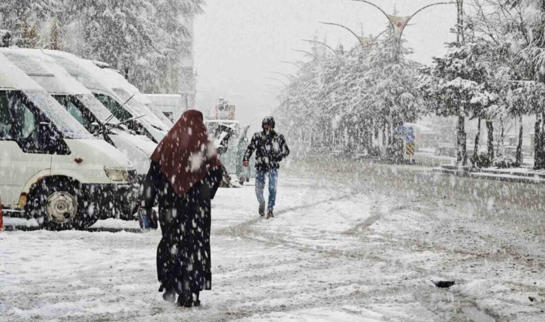 Bitlis’in Ahlat ilçesinde nisan ayında kar yağışı etkili oluyor. Meteorolojinin