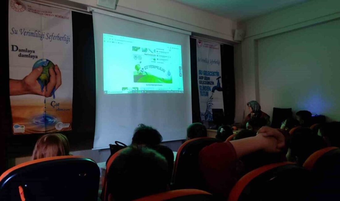 Aksaray’da yürütülen su verimliliği seferberliği kapsamında ilkokul öğrencilerine yönelik uygulamalı