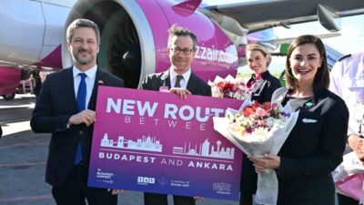 Ankara Esenboğa Havalimanı’ndan Macaristan’ın başkenti Budapeşte’ye direkt uçuşlar başladı. Wizz