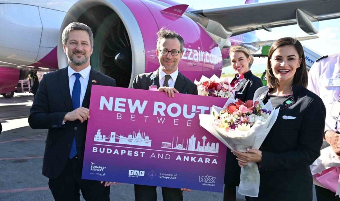 Ankara Esenboğa Havalimanı’ndan Macaristan’ın başkenti Budapeşte’ye düzenlenen uçuşlar başladı. Wizz