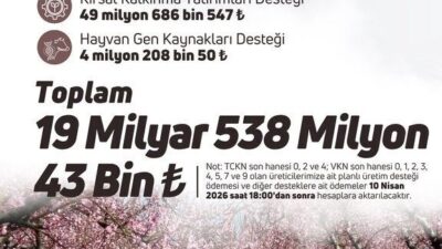 Tarım ve Orman Bakanı İbrahim Yumaklı, 19 milyar 538 milyon