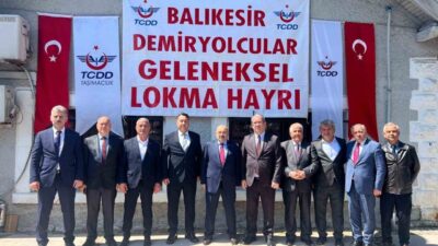 TCDD Balıkesir Müdürlüğü çalışanlarınca bu yıl 28. kez düzenlenen lokma