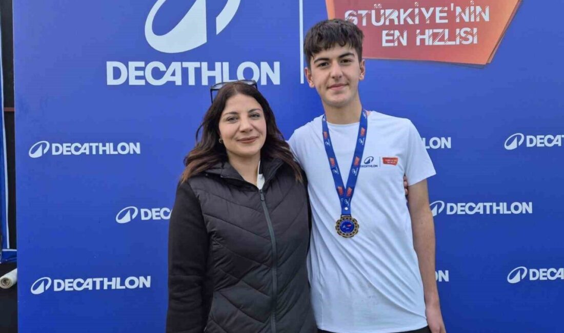 Kayserili sporcu Berat İşler; Eskişehir’de yapılan Bölge Yarışmaları’nda birinci olarak