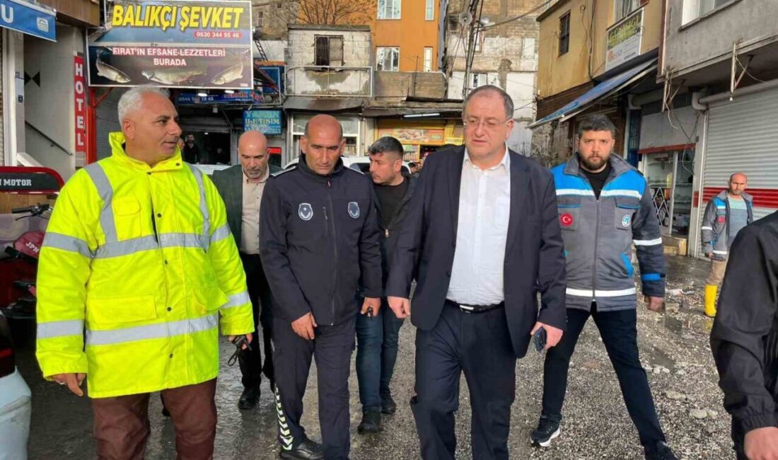 Şanlıurfa’nın Birecik ilçesinde etkili olan şiddetli yağışların ardından ilçede birçok