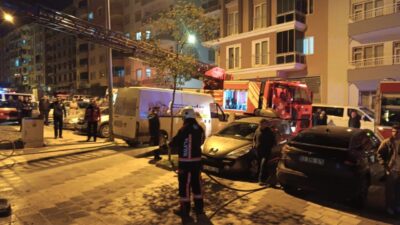 Malatya’da bir apartman dairesinde çakmakla oyun sırasında çıkan yangın itfaiye
