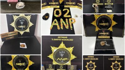 Adıyaman’da polis ekiplerince çeşitli suçlardan aranan şahısların yakalanmasına yönelik yürütülen