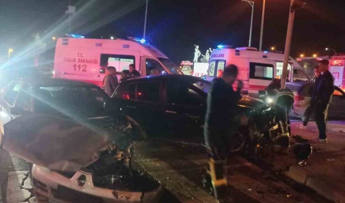 Elazığ’da iki otomobilin çarpışması sonucu meydana gelen trafik kazasında 1