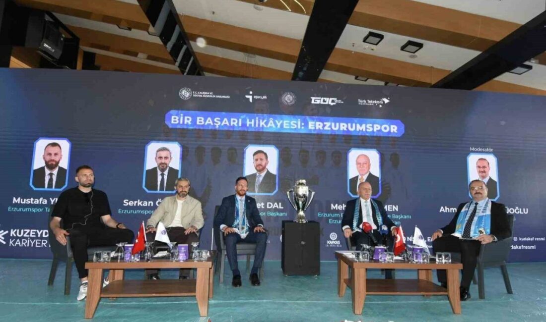 Erzurum’da düzenlenen Kuzeydoğu Anadolu Kariyer Fuarı (KUDAKAF’26) kapsamında gerçekleştirilen “Bir