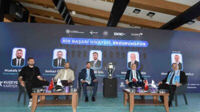 Erzurum’da düzenlenen Kuzeydoğu Anadolu Kariyer Fuarı (KUDAKAF’26) kapsamında gerçekleştirilen “Bir