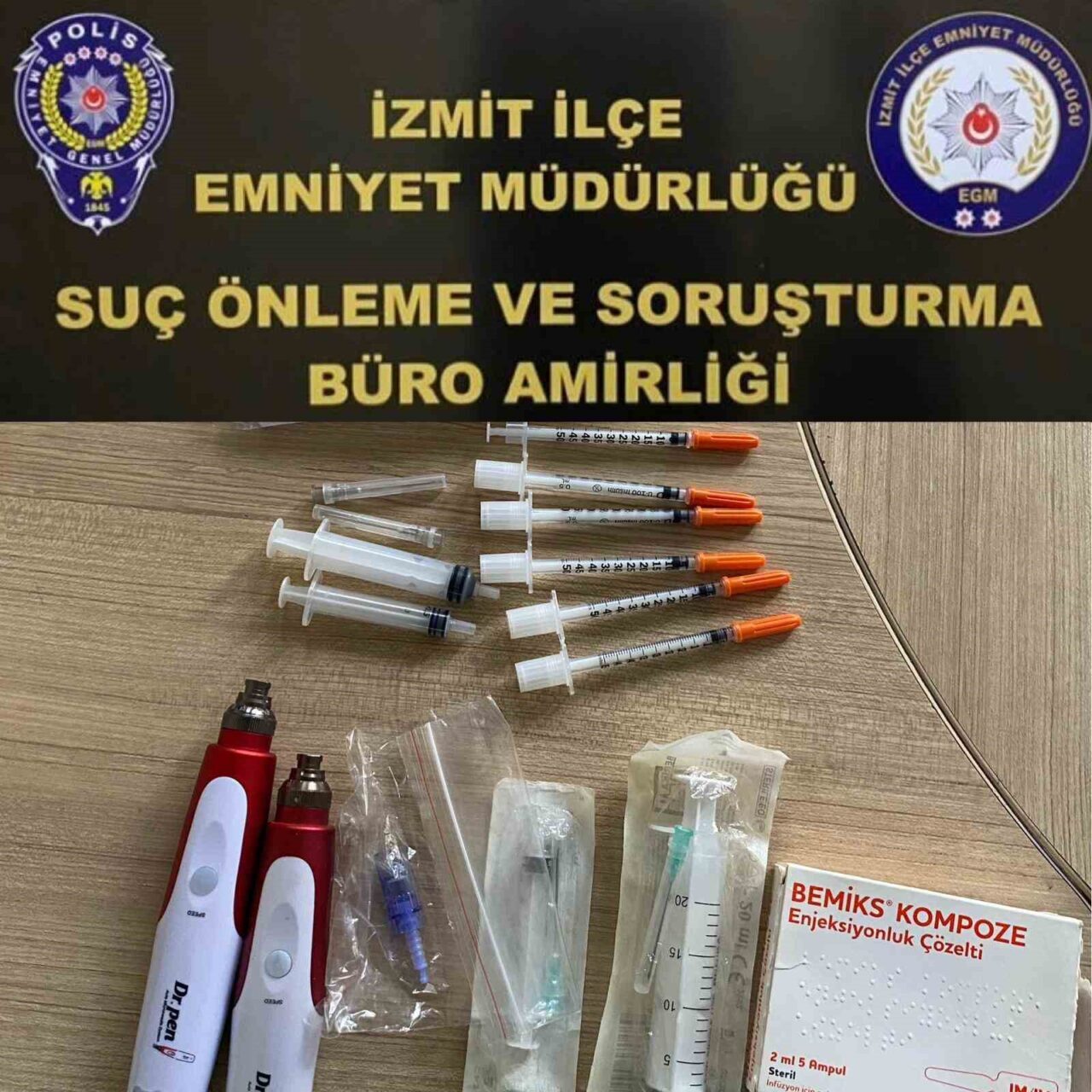 Kocaeli’de estetik salonlarına düzenlenen operasyonda, kullanımı yasak tıbbi cihazlar ve