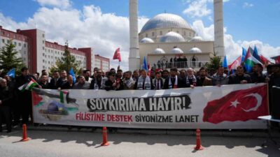 Niğde’de cuma namazı sonrası Filistin’de yaşanan gelişmelere ve idam kararlarına