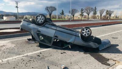 Afyonkarahisar’da meydana gelen ve güvenlik kameraları tarafından saniye saniye kaydedilen