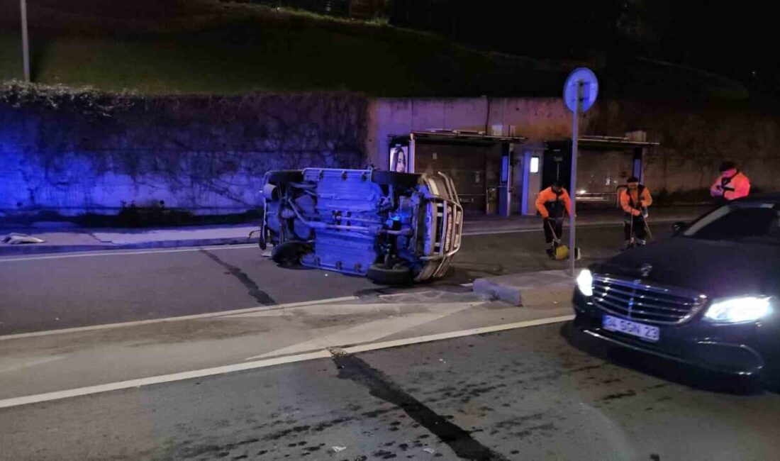 Kağıthane’de viyadük üzerinde seyreden cipe çarpan alkollü sürücü kazaya sebep