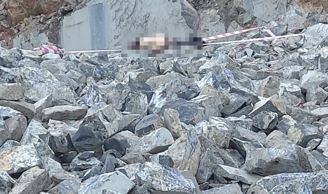 Kahramanmaraş’ın Göksun ilçesinde faaliyet gösteren bir mermer ocağındaki iş kazasında