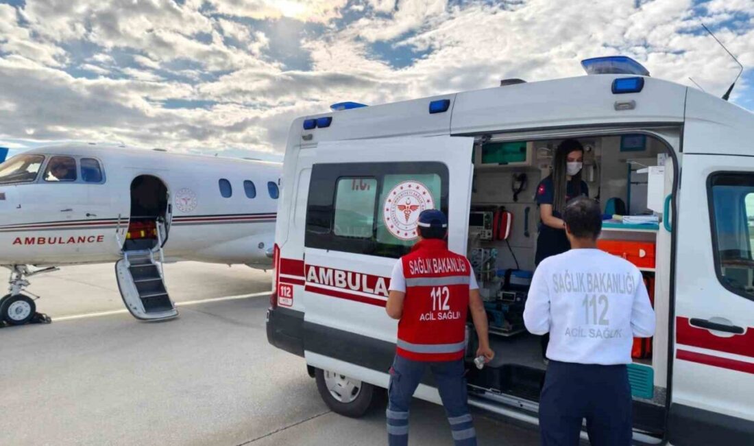 Van’da tedavi gören kalp hastası bebek, ambulans uçakla İstanbul’a sevk