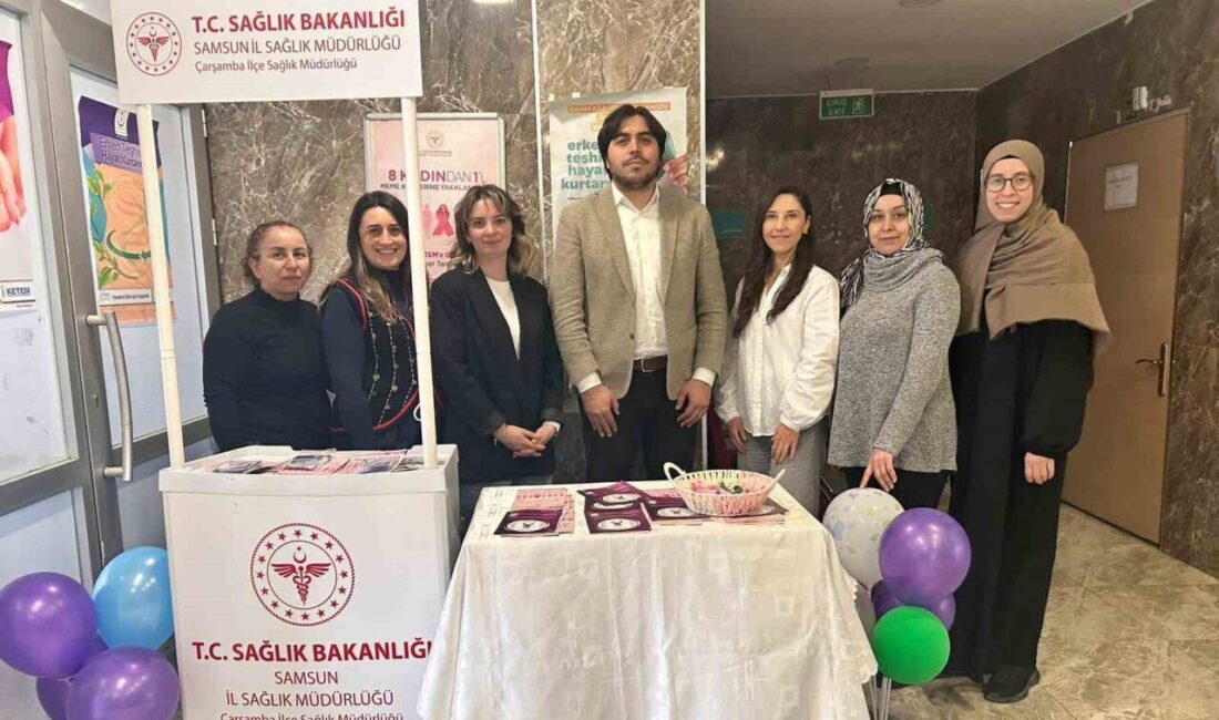 Samsun’un Çarşamba ilçesinde kanserle mücadelede erken teşhisin önemine dikkat çekmek