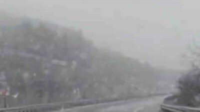 Karabük’te Nisan ayında kar yağışı etkili olmaya başladı. Karabük-Çerkeş kara