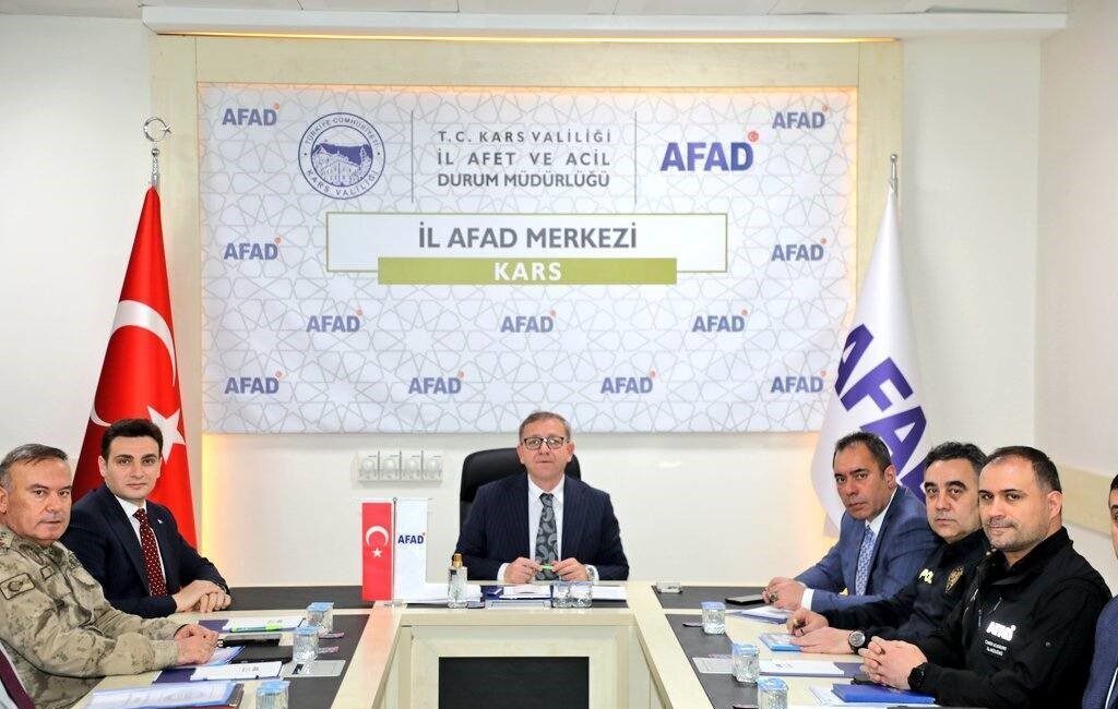 Kars’ta, Vali Ziya Polat başkanlığında İl Afet ve Acil Durum