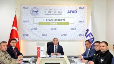 Kars’ta, Vali Ziya Polat başkanlığında İl Afet ve Acil Durum